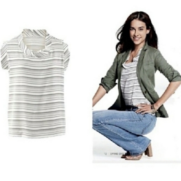 CAbi Tops - CAbi Madeline Top Black & White Striped